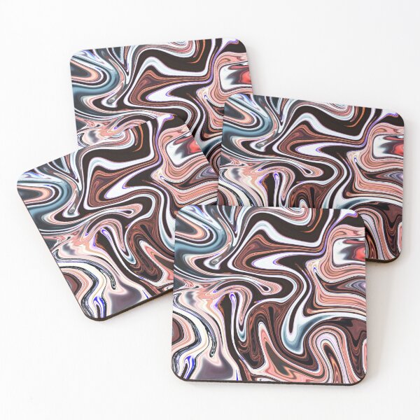 Item preview, Metallic Abstract in Retro Style designed and sold by Flydea.