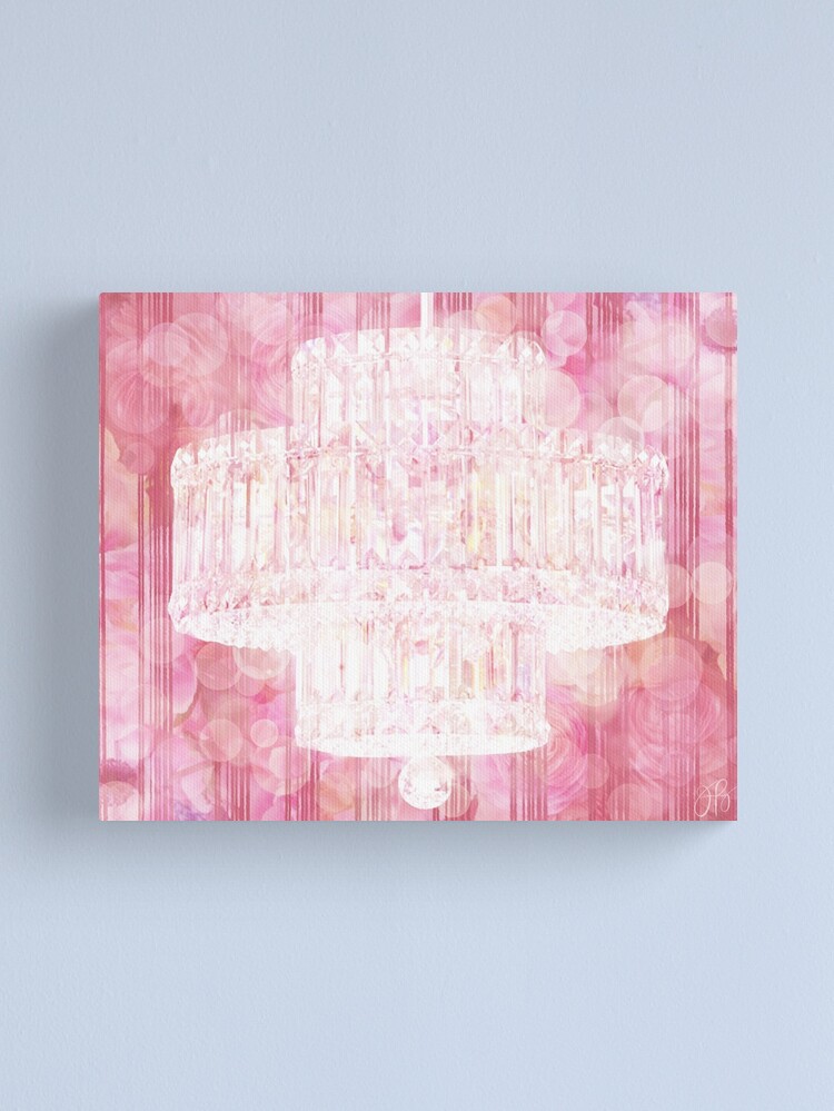 Alternate view of Chandelier I - Pink Canvas Print