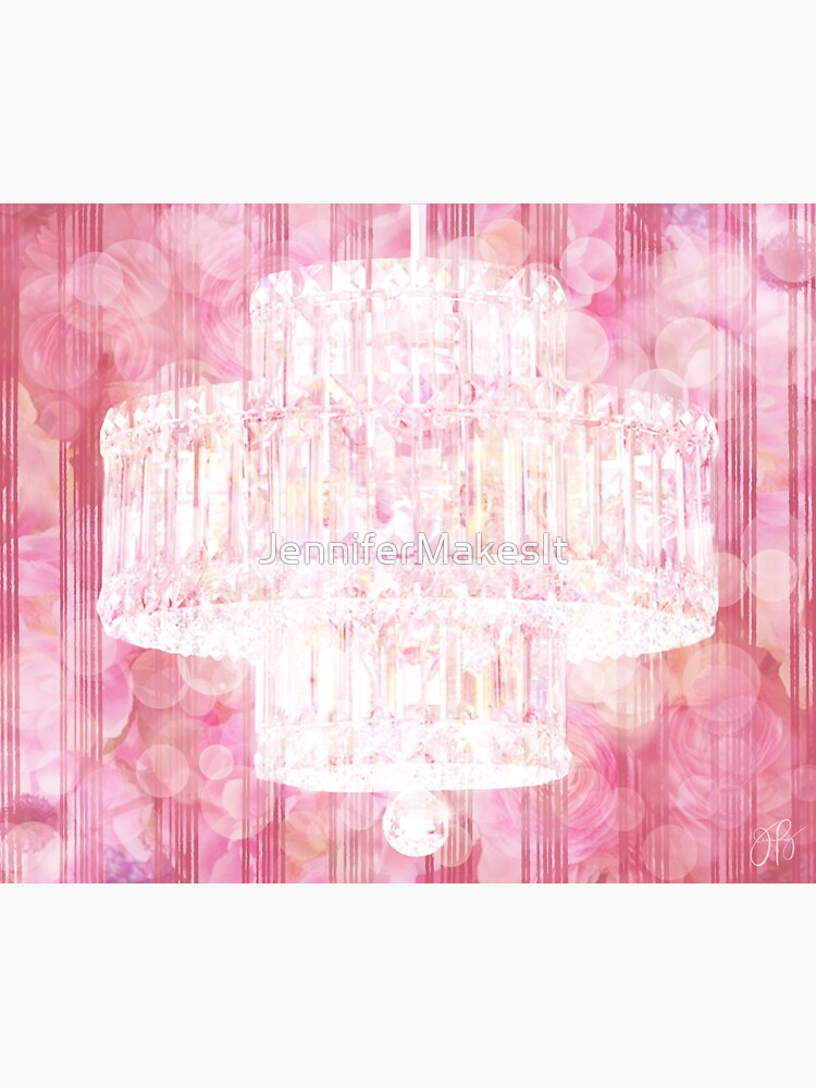 Chandelier I - Pink by JenniferMakesIt
