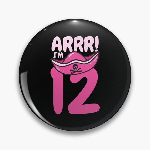 Item preview, 12th Birthday Pirate Hat Twelve Years Old designed and sold by CreativeGiftShp.
