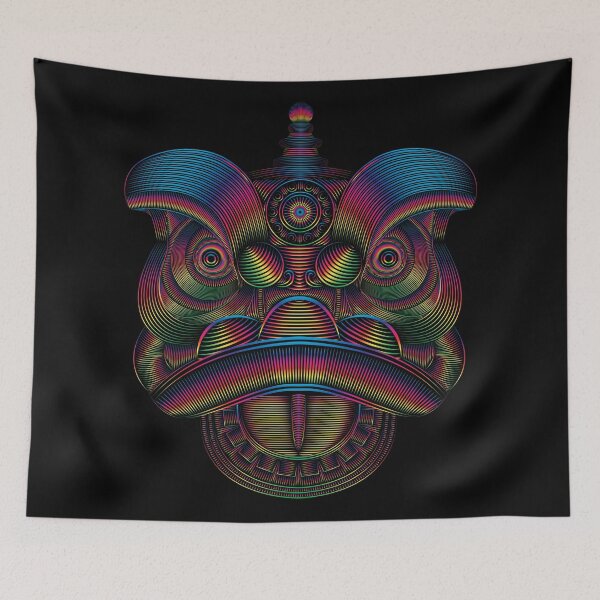 Item preview, Colourful Lion Dance Head designed and sold by hockeng.