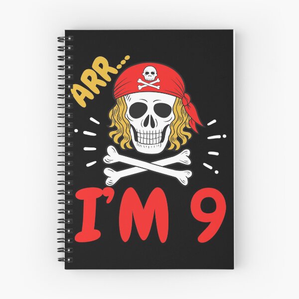 Item preview, 9th Birthday Pirate Crossbones Nine Years Old designed and sold by CreativeGiftShp.