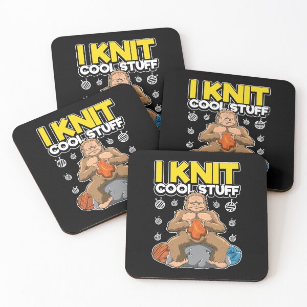 Item preview, I Knit Cool Stuff - Gorilla Knitting designed and sold by anziehend.