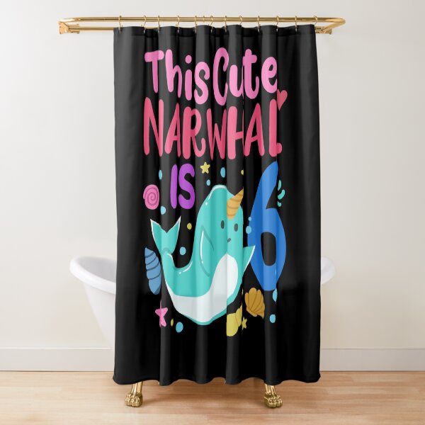 Item preview, 6th Birthday Narwhal Six Years Old designed and sold by CreativeGiftShp.