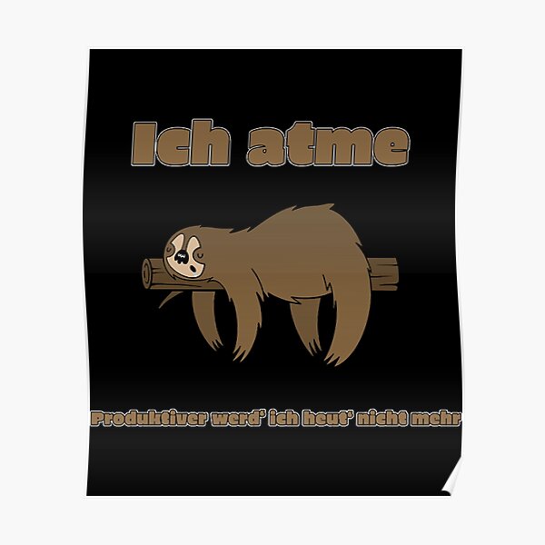 Ich atme - Gehirnblasen Poster