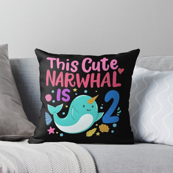 Item preview, 2nd Birthday Narwhal Two Years Old designed and sold by CreativeGiftShp.