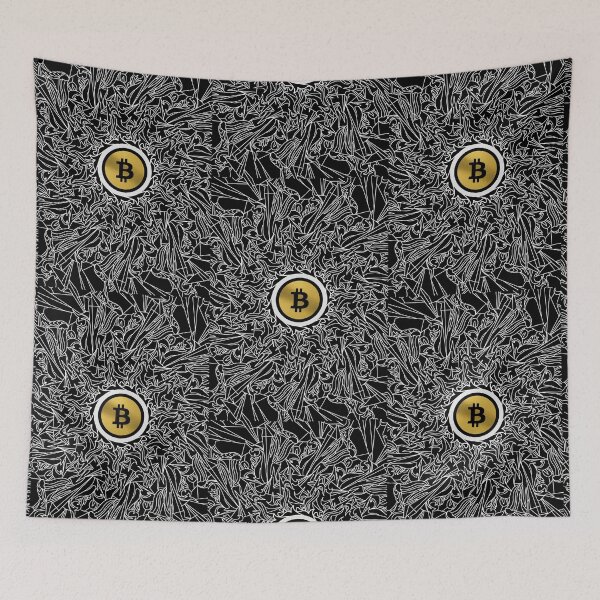Item preview, Bitcoin wall art expressionalism minimalist  minimalism art designed and sold by SILVERAPPLE.