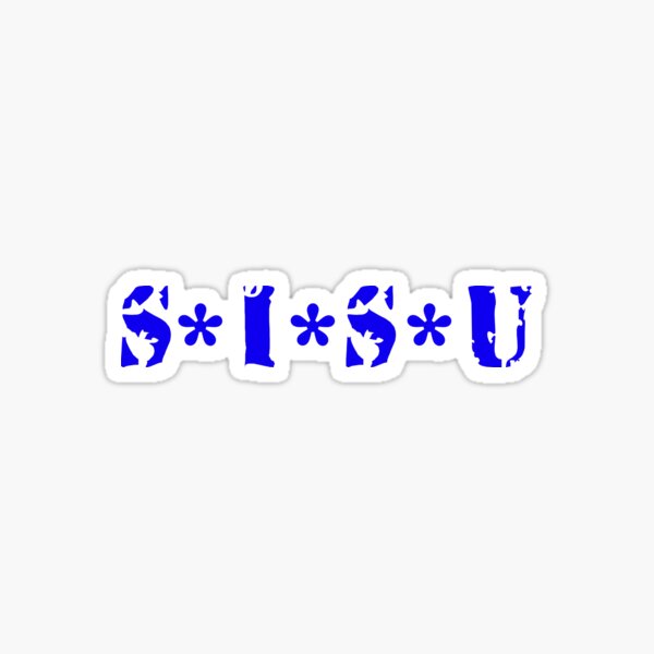 SISU stenciled - Determination, Tenacity, SUOMI, FINLAND Sticker
