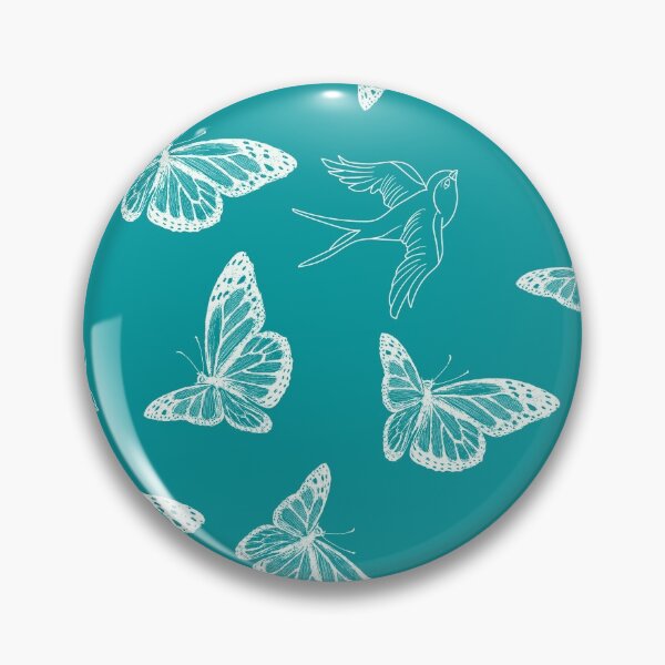 Item preview, Estampado de verano de aves y mariposas designed and sold by PeacePrint.
