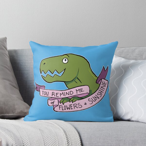 Item preview, Friendly T-Rexes - You Remind Me of Flowers and Sunshine designed and sold by ackimakescomics.