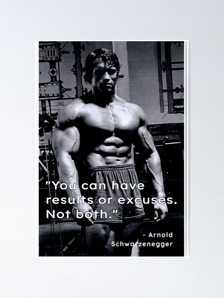 Poster Affiche Arnold Schwarzenegger's Motivation The Meaning of Life 
