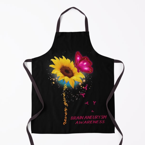 Item preview, Never Give Up Sunflower Ribbon Brain Aneurysm Awareness designed and sold by deputylove.