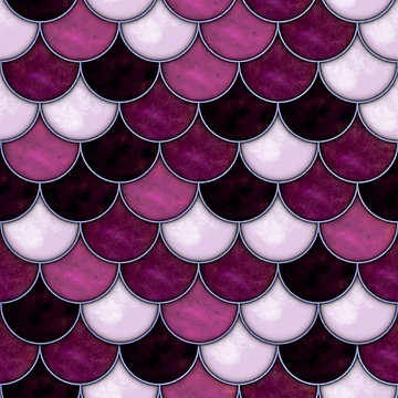 Artwork thumbnail, Purple Scale Tile Pattern by DifferentCreate