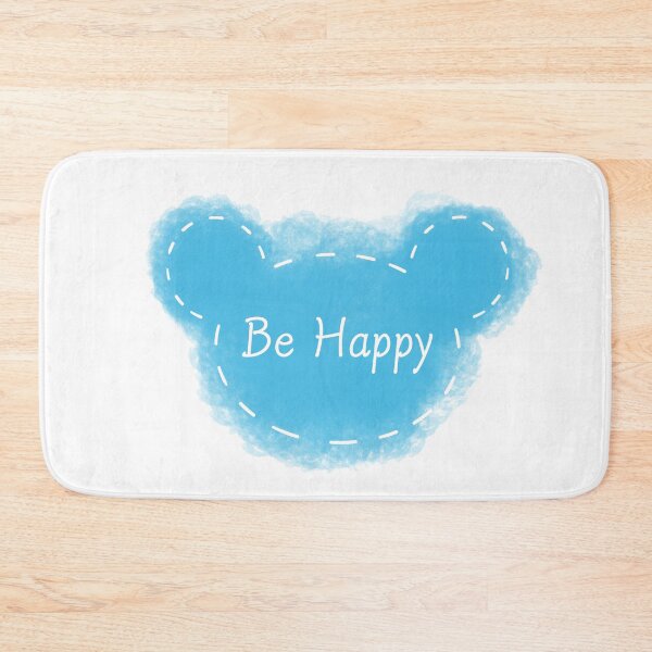 Item preview, Be happy Teddy shape (blue) designed and sold by oddenen.