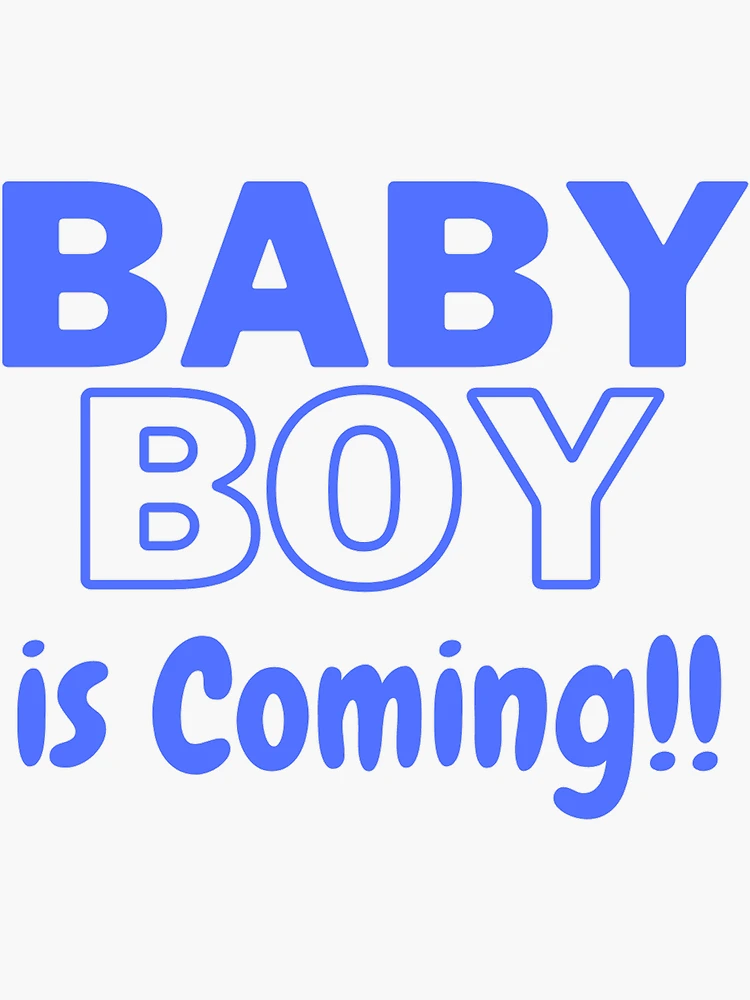 Newborn Baby Boy Sticker Sticker for Sale by lovymedia