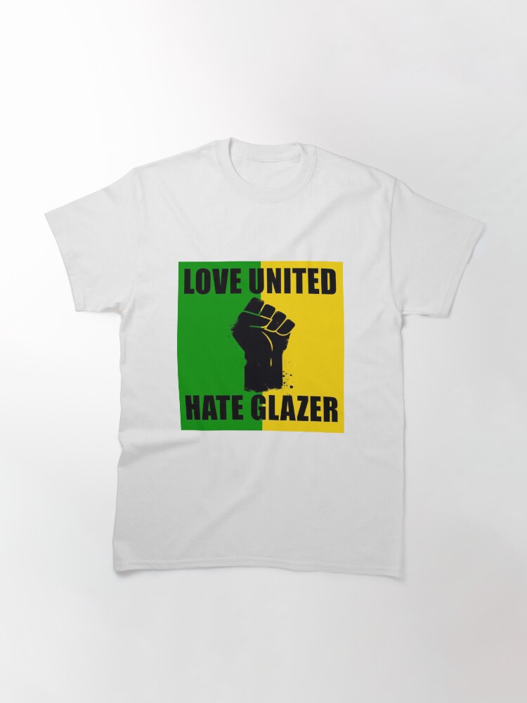 Liebe United Hate Glazer Zitat T-Shirt