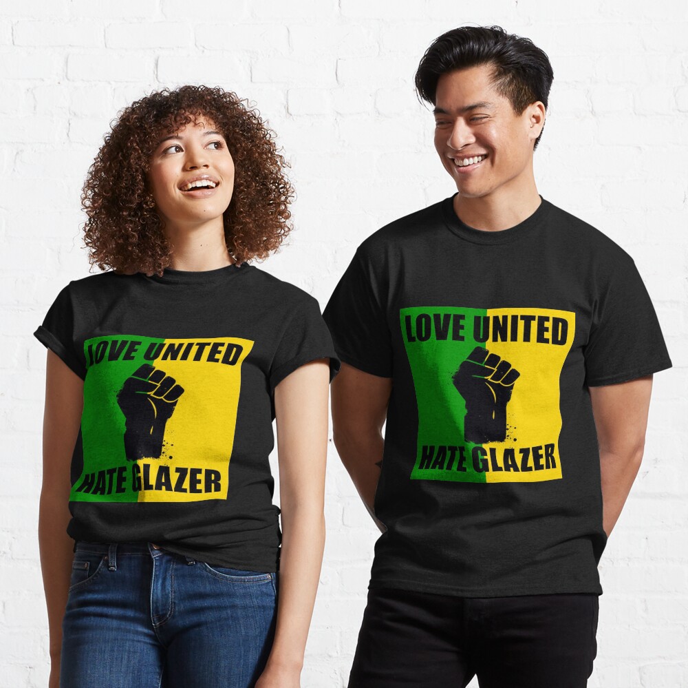 Liebe United Hate Glazer Zitat T-Shirt