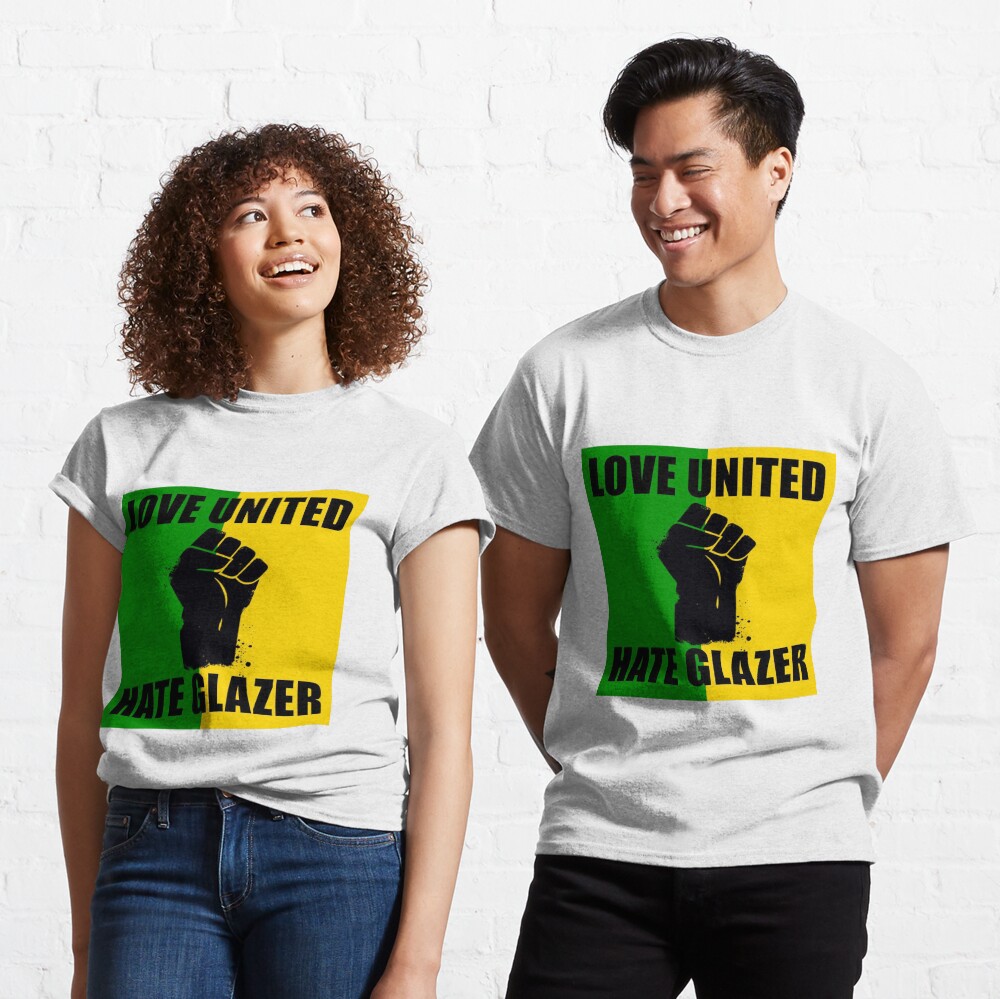 Liebe United Hate Glazer Zitat T-Shirt