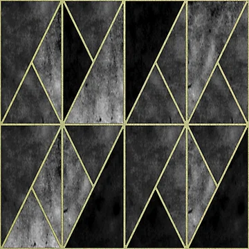 Artwork thumbnail, Grey Geometric Tile Pattern by DifferentCreate
