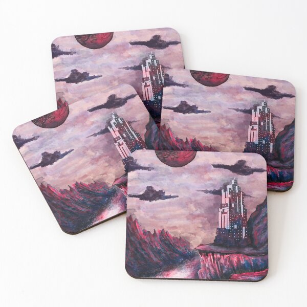 Item preview, Mountain castle scene Illustration designed and sold by H0lliesArt.