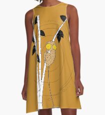Lemur in Tree by Amanda Jones A-Line Dress