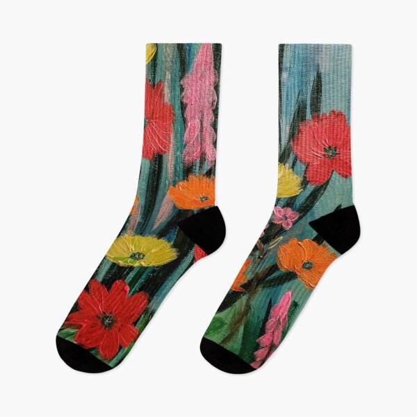 Item preview, Some cool bright and colorful wildflowers  designed and sold by kkartwork.