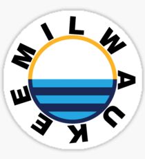 People's Flag of MKE Black Lettering Sticker