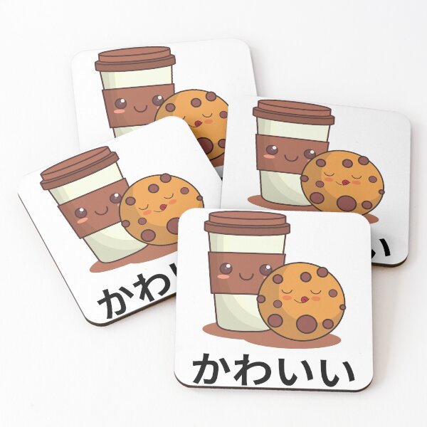 Item preview, Cookie Coffee Kawaii Chibi Anime Kanji Japanese designed and sold by Massaie55.