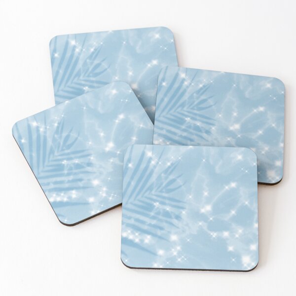 Item preview, Blue Sparkles Beach Ocean Tropical Palm Tree Summer designed and sold by Wizardofpizza.