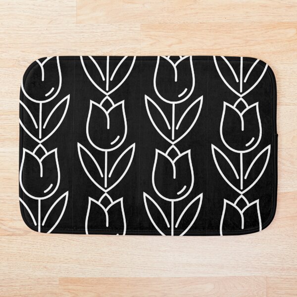 Item preview, Flor de una línea fondo negro designed and sold by Yousran.