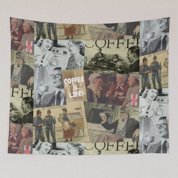 Item preview, Coffee is Life Vintage Montage #1 designed and sold by Krispsm.