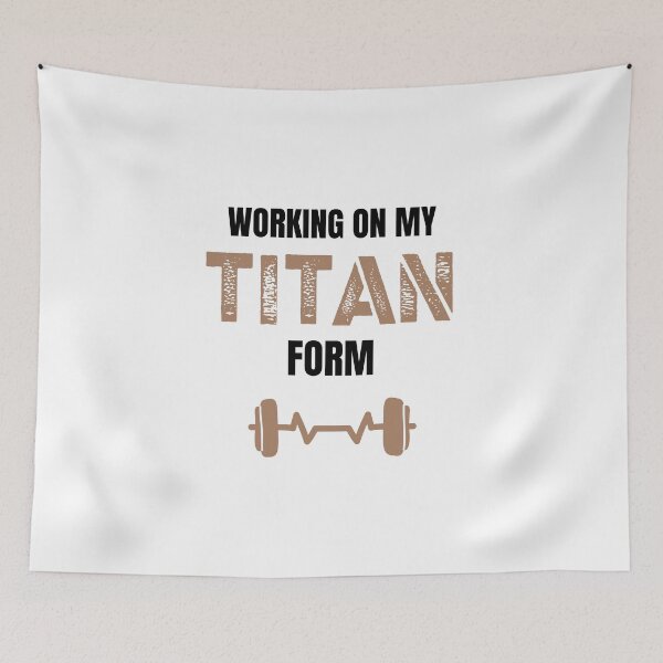 Item preview, Working on my TITAN Form Manga Fitness Geek designed and sold by Massaie55.