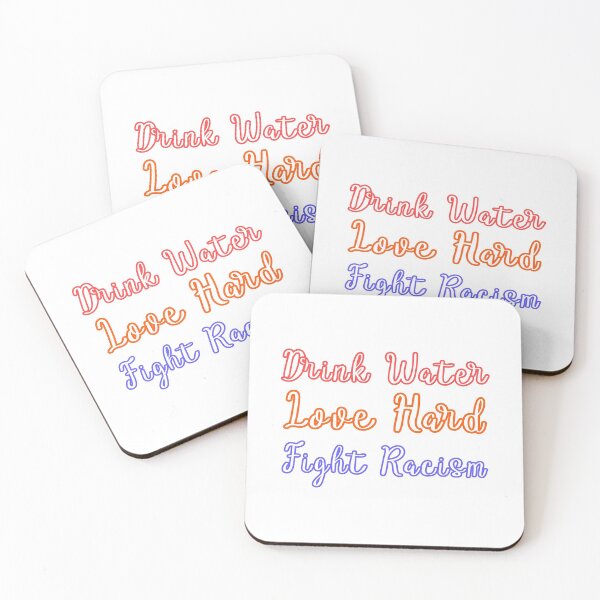 Item preview, Beber agua amar duro luchar contra el racismo designed and sold by DonmedPro1.