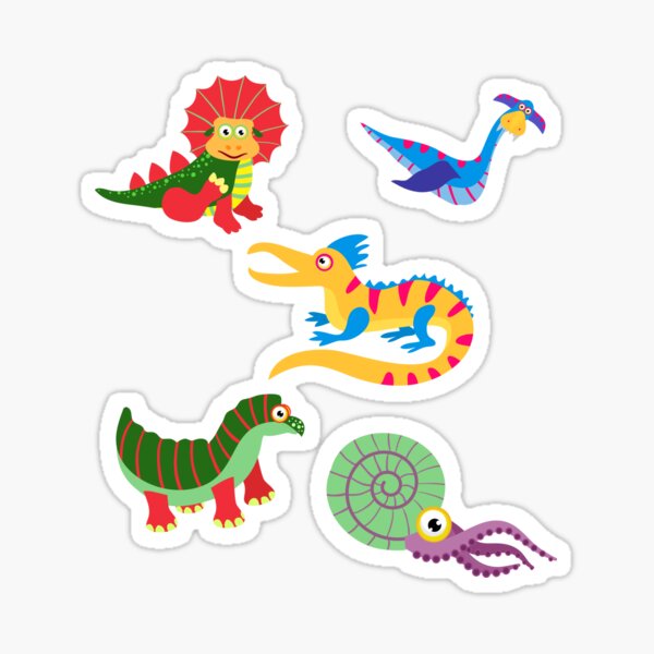 Cute Dino Explosion 2.0 Sticker for Sale by Hedda Kalland