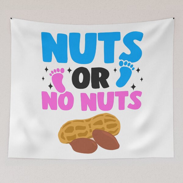 Item preview, Nuts Or No Nuts Funny Gender Reveal Baby Party Gift designed and sold by Stronzi.