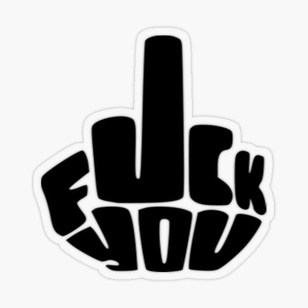 Middle Finger Transparent Stickers Redbubble