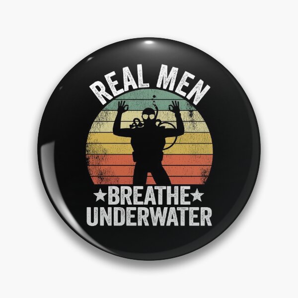 Item preview, Scuba Diving Dad Real Men Breathe Underwater designed and sold by Stronzi.