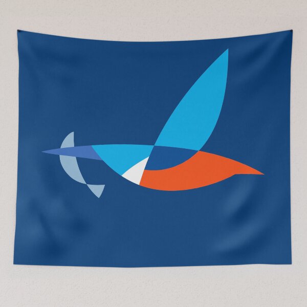 Item preview, Kingfisher on blue designed and sold by SakalDesign.