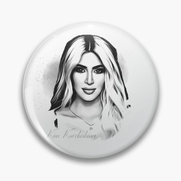 Item preview, Kim Kardashian pencil drawing work designed and sold by mirajans.