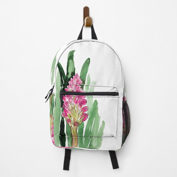 Item preview, Watercolor pink hyacinth with leaves designed and sold by IngaDesign.