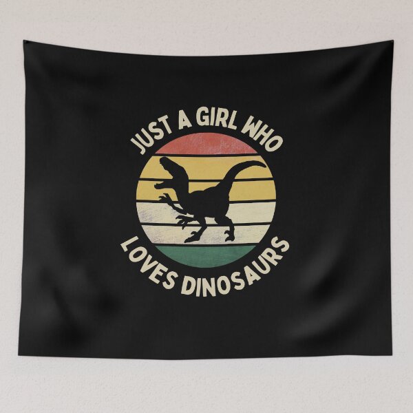 Item preview, Just a Girl Who Loves Dinosaurs T-Rex Pet Cute Funny Happy Sarcastic Spiritual Animal Birthday Gift designed and sold by EpsilonEridani.