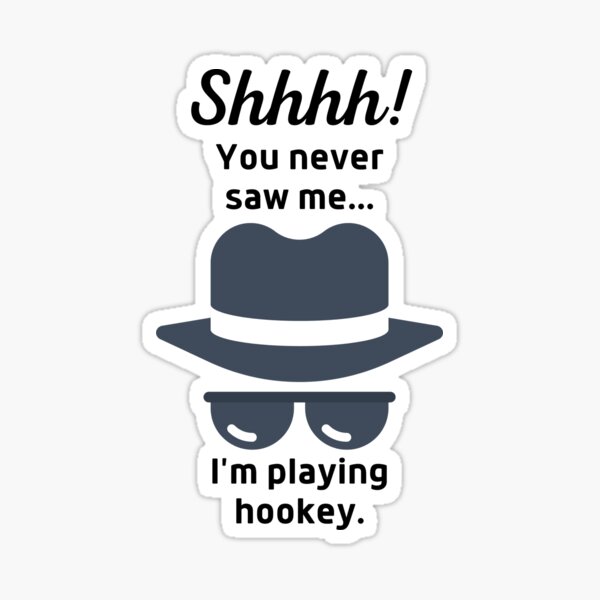Playing Hookey from School or Work Sticker