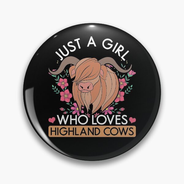 Item preview, Just A Girl Who Loves Highland Cows  designed and sold by bestshirtdesign.