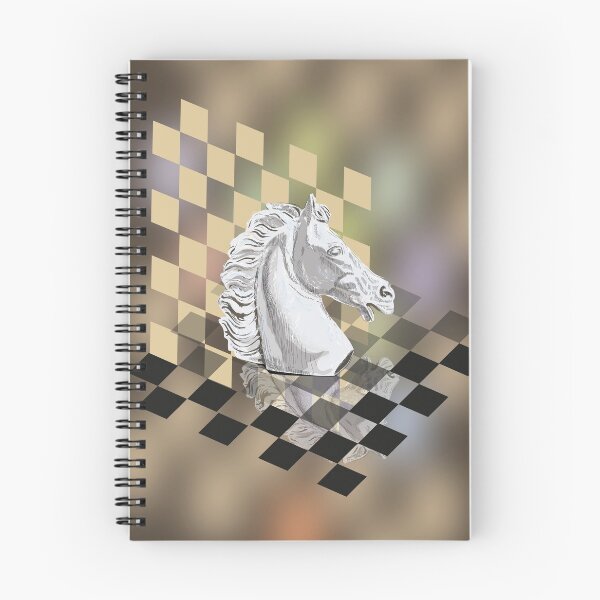 Item preview, White horse on the chessboard designed and sold by Emi Yañez.