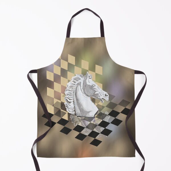 Item preview, White horse on the chessboard designed and sold by Emi Yañez.