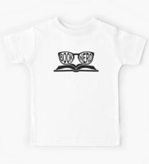 Book Nerd 2 (Black) Kids Tee