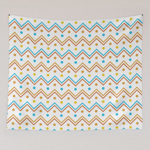 Item preview, Colourful Dots Double Zigzags Lines designed and sold by Moyanana.