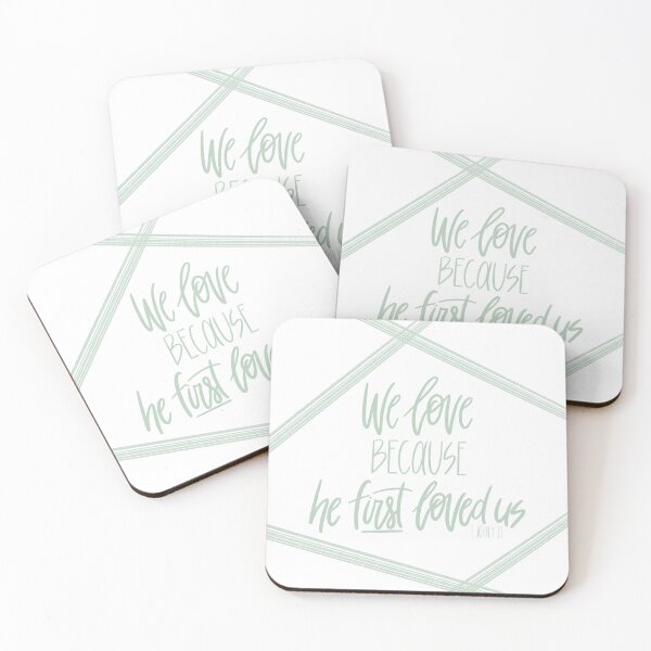 Item preview, We love because he first loved us - 1 John 4:19 designed and sold by cinw.