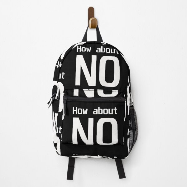Item preview, How About NO - White on Black designed and sold by NoMatterLab.