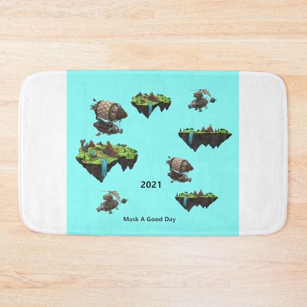 Item preview, Mask A Good Day 2021 3D Blue Background designed and sold by MottoDigging.